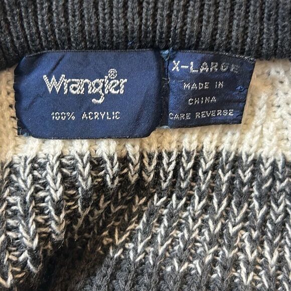 RB7 Wrangler men’s crewneck striped woven sweater size extra large - Picture 11 of 11